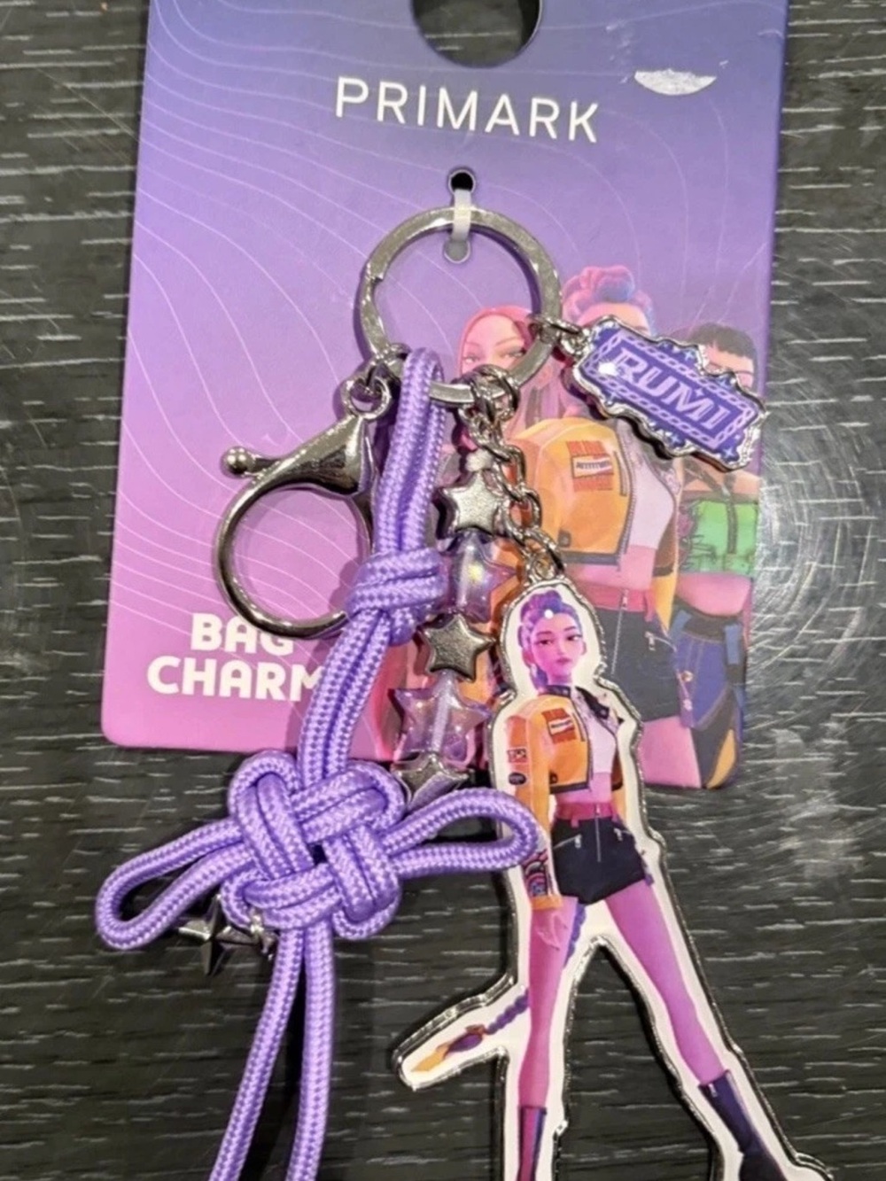 K-POP DEMON HUNTERS RUMI TRAVEL DANGLE BAG CHARM KEYRING NEW PRIMARK EXCLUSIVE